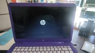 Como formatar Notebook HP Stream  Windows 10 2024 [upl. by Yelrac]