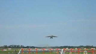 IL76 takeoff from Pápa Airbase Hungary [upl. by Yenaiv391]