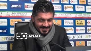 Gattuso sulla lite ManciniSarri quotMi faccio i cazzi miei maquot [upl. by Orianna]