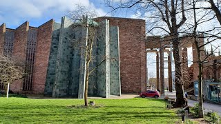 Whirligig Videos FROM OUTSIDE COVENTRY CATHEDRAL West Side 4 March 2024 [upl. by Llehcsreh602]