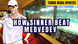 How Sinner beat Medvedev Australian Open Tennis Lovers [upl. by Lerraf407]