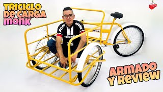 TRICICLO DE CARGA MONK  Unboxing y Review [upl. by Humble607]