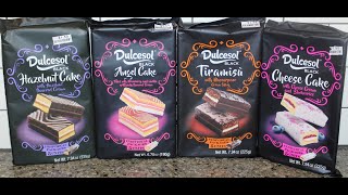 Dulcesol Black Hazelnut Cake Angel Cake Tiramisu amp Cheese Cake Review [upl. by Sadick]