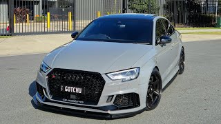 First Drive In the Audi RS3 With A Stage 2 E85 Tune  What A Difference [upl. by Dymphia]