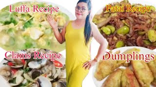 Dumpling Recipe Clams Recipe  Patai Recipe Luffas Recipe [upl. by Shipley]