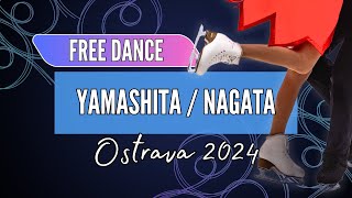 Kaho YAMASHITA 山下珂歩  Yuto NAGATA 永田裕人 JPN  Junior Ice Dance Free Dance  Ostrava 2024 [upl. by Jereld204]