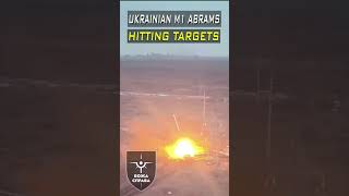 M1A1 Abrams Ukrainian Army Shooting at Targets tank army [upl. by Eidarb]