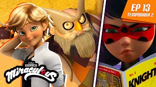 MIRACULOUS  🐞 EL BÚHO NEGRO 🐾  Episodio completo ▶️ Temporada 2 Episodio 13 [upl. by Una]