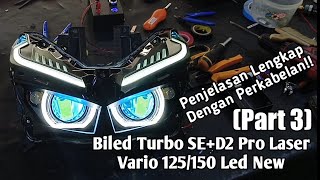 Pasang Biled AES Turbo SED2 Vario 125150 Led New PART 3 [upl. by Xyno]