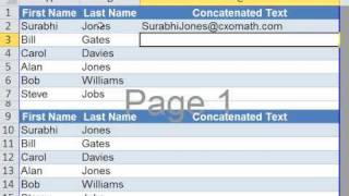 Combining Data in Multiple Cells Concatenate Function [upl. by Honebein317]