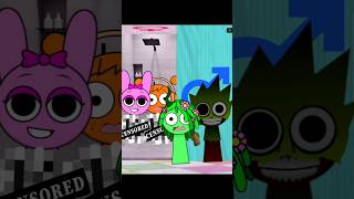 POV Separate shower rooms 2  Incredibox Sprunki shorts animation sprunki [upl. by Yelad]