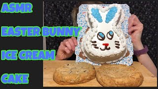 ASMR EASTER BUNNY ICE CREAM CAKE [upl. by Eelyma]