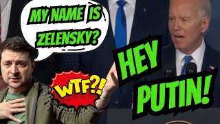 President Biden HUGE Gaffes Today With Zelensky Putin funny bidengaffe [upl. by Barty]