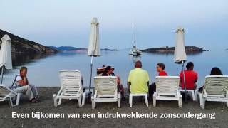 Zonsondergang op Patmos tijdens de Blue Cruise met SWS Sailing Griekse Dodekanesos eilanden noord [upl. by Ahsillek]