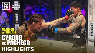 FIGHT HIGHLIGHTS  CRIS CYBORG VS LARISSA PACHECO [upl. by Pat]