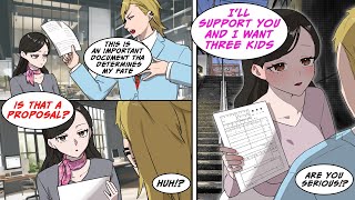 Manga Dub The receptionist mistook my document for a marriage form leading to a surprise [upl. by Kathie]