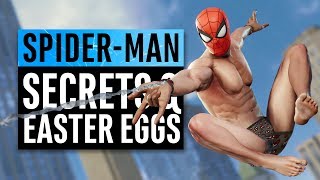 SpiderMan PS4  60 Easter Eggs and Secrets [upl. by Colbye]