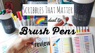 Scribbles That Matter Dual Tip Marker Pens Review  The Boosted Journal [upl. by Annadal]