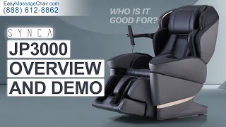 Synca JP3000 Massage Chair  Demo amp Overview of Features amp Benefits [upl. by Seuqramed600]