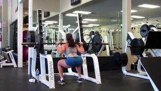 Erin Stern practices squats [upl. by Efron385]