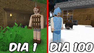 Sobrevivi 100 DÍAS en la COPIA EXTREMA de MINECRAFT [upl. by Yma290]