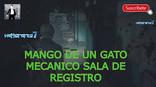 MANGO DE UN GATO MECANICO SALA DE REGISTRO UBICACION Resident Evil 2 REMAKE GAMEPLAY PC 😧☠⚰🔞 [upl. by Dnamron293]