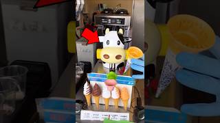 This Cow Machine Serves Ice Cream In Japan [upl. by Nidorf]