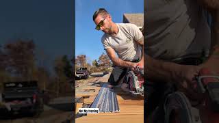 Those are always so nerve racking diy contractor woodworking construction carpentry [upl. by Pryce]