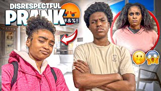 BEING DISRESPECTFUL PRANK ON KINIGRA😱😱😱SHE WHOOPED US [upl. by Mirelle]