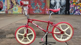 1984 Candy Apple Red Hutch Trickstar Old School BMX Freestyle Bike Bicycle hutchbmx bmx oldschool [upl. by Fillander41]