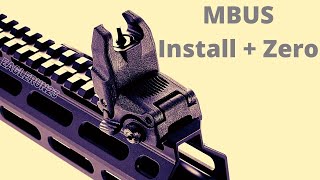 Install and Zero Magpul MBUS sights [upl. by Gae185]