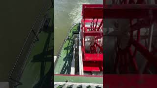 Steamboat Paddlewheel in Action [upl. by Noicpesnoc890]