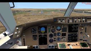 FS2004 LevelD B767 OMDB landing [upl. by Dupaix322]