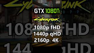 Cyberpunk 2077  1080p vs 1440p vs 2160p 4K  GTX 1080 Ti [upl. by Haram]