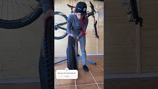 🧰 How to change a Tubeless MTB Tire mtbhacks [upl. by Kurland604]