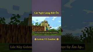 Tình Bạn Đẹp Giữa Golem Và Zombie Trong Minecraft 😍 shorts [upl. by Anitsirhc]