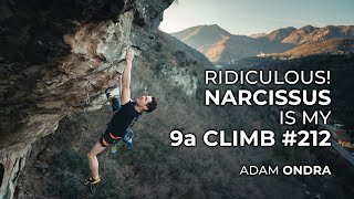 Climbed My 9a Number 212  Narcissus  Adam Ondra [upl. by Elvina638]