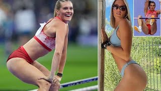 OnlyFans star Alysha Newman celebrates Olympic bronze by TWERKING to the crowd [upl. by Elahcim]