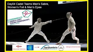 Day04 Commonwealth Junior amp Cadet Fencing Championships 2018  Piste Yellow [upl. by Isman]