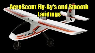 Hobbyzone AeroScout S2 11m FlyBys and Smooth Landings [upl. by Atekram53]