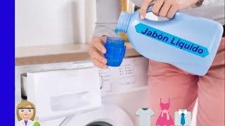 JABÓN LIQUIDO CASERO PARA LAVADORA  1 [upl. by Aniri966]