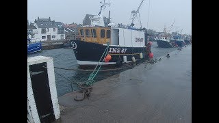 A Stormy Tour of Burghead Harbour  Scottish Tours [upl. by Anattar718]