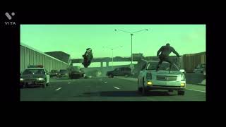 Matrix Reloaded Highway chase “What’s The Damage” [upl. by Ailat454]