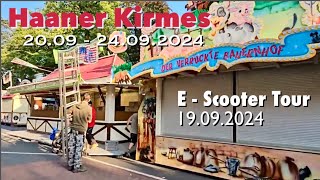 Haaner Kirmes 2024 2009 24092024 Vorschau E scooter Tour [upl. by Snoddy412]