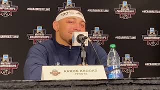 Penn State Wrestling No 1 Aaron Brooks Speaks on Fourth National Title [upl. by Azriel]