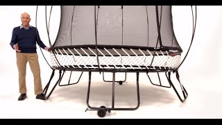 Trampoline Accessory Springfree Shifting Wheels [upl. by Rina]