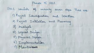 System Development Life Cycle SDLC in System Analysis and Design [upl. by Asylem]