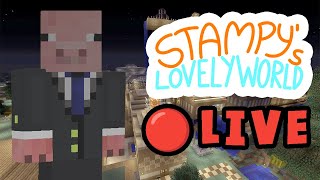 Playing Stampys Lovely World LIVE  Viewers Come Join [upl. by Llenehs585]