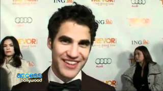 Darren Criss talks about quotThe First Timequot episode on Glee [upl. by Ellehcar]