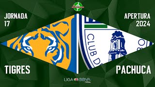 EN VIVO  TIGRES VS PACHUCA  JORNADA 17  LIGA MX FEMENIL  APERTURA 2024 [upl. by Lashonda]